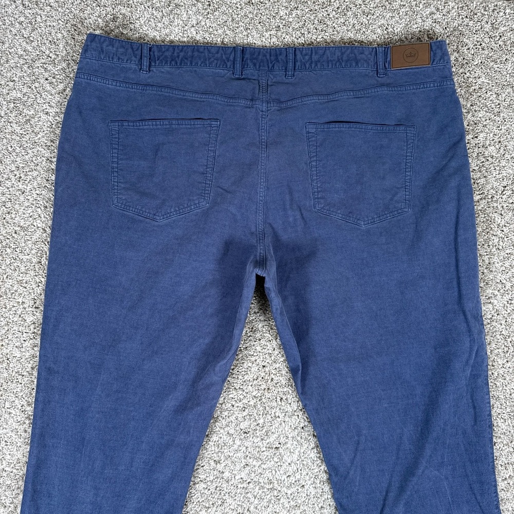 Peter Millar Pants Mens 50 Blue Cotton Modal Stretch Chino Coruduroy 5 pocket - Picture 13 of 15